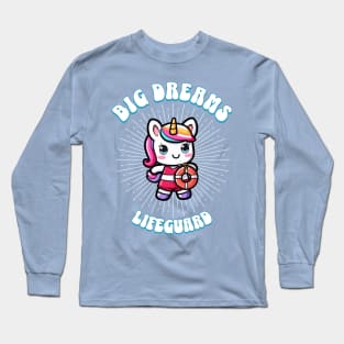 Big Dreams Lifeguard Unicorn Ocean Edition Long Sleeve T-Shirt